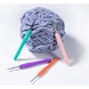 Ortarco Crochet Hooks Set, Ergonomic Soft Handle for Arthritic Hands,