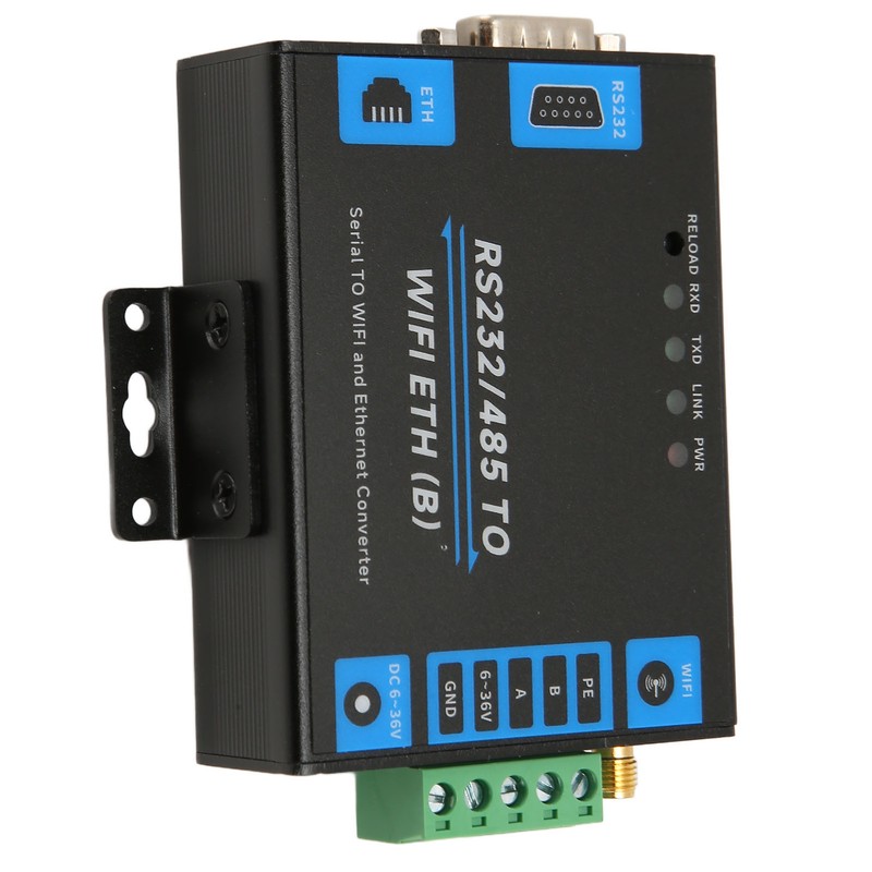 RS232 RS485 Serial to Ethernet Adapter Professional Transparent Transmission Serial