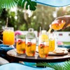 Geroosaty 4 Pcs Plastic Cocktail Shaker Hand Drink Mixer Shaker