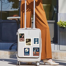 50Pcs Space Travel Stickers, Universe Stickers for Kids, Vintage Rocket Stickers, Waterproof Stickers with Moon, Earth, Mars, Space Exporer Astronaut for Laptop Skateboard Suitcase Water Bottle