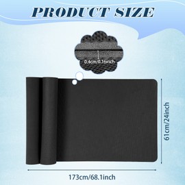 LEIFIDE 10 Pack Yoga Mats Bulk, 68'' x 24'' x 4mm Thick Yoga Mats for Kids and Adult Gym Bundle Latex Free Exercise with Non Slip Texture for Outdoor Pilates or Workout(Black)