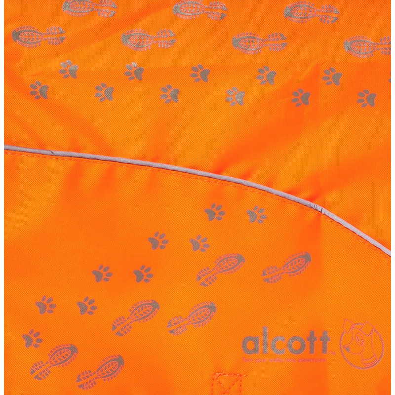 alcott Visibility Dog Vest with Reflective Trim, Medium, Neon Orange