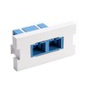 Leviton 41291-2CW 1 Duplex SC, Zirconia Ceramic, Single Mode/Multi Mode,