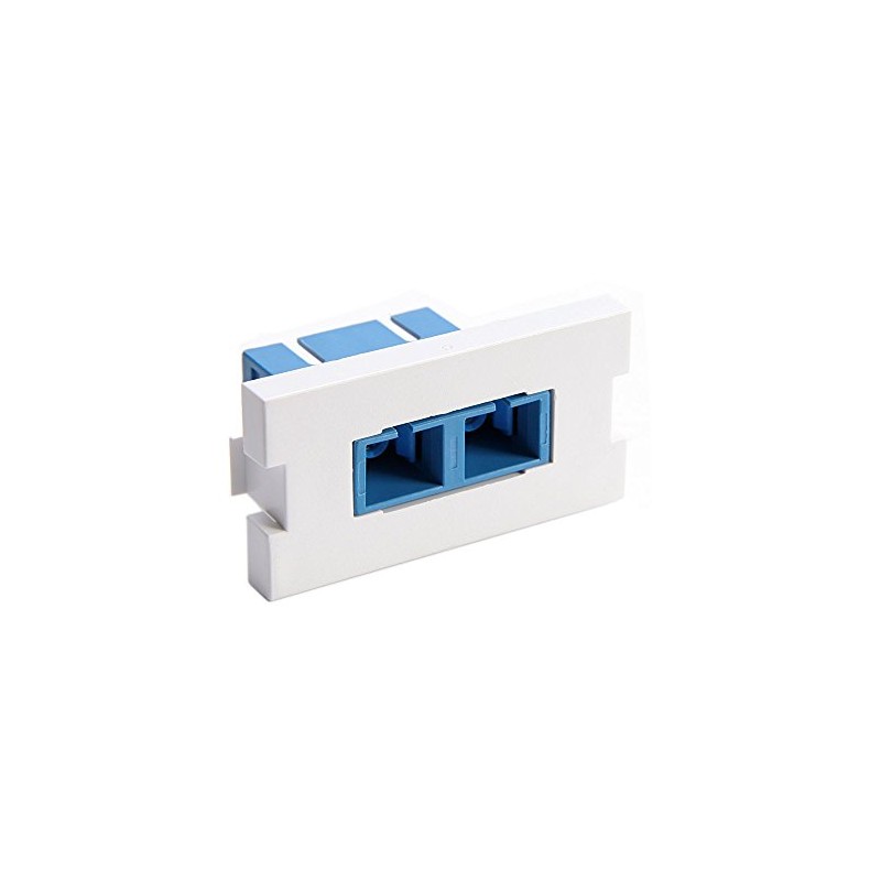 Leviton 41291-2CW 1 Duplex SC, Zirconia Ceramic, Single Mode/Multi Mode,