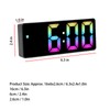 Colorful LED Digital Alarm Clock Large LED Screen Electronic Alarm