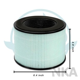 BS-08 Upgraded True HEPA Replacement Filter, Compatible with PARTU BS-08 HEPA Air Purifier, Better Filtration and Odor Reduction, 1-Pack