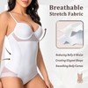 LITTLE JAMJAMS Shapewear for Women Elasticity Slimmer White Mesh Shapewear