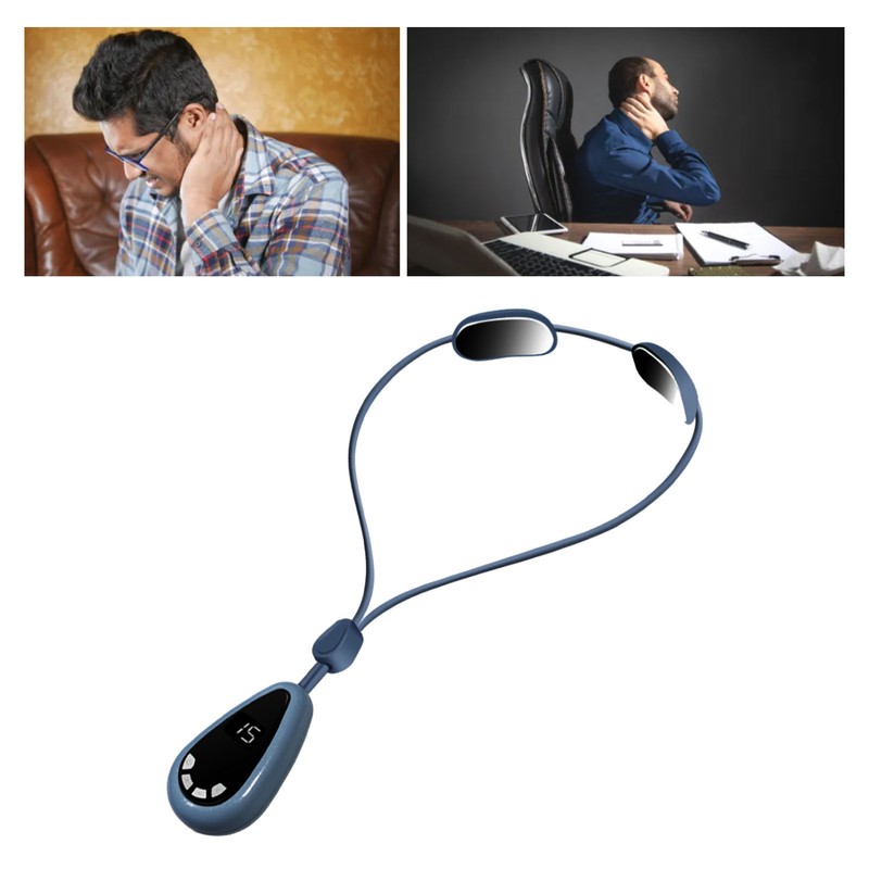 Smart Hanging Cervical Spine Massager Mini Portable Hot Compress Microcurrent
