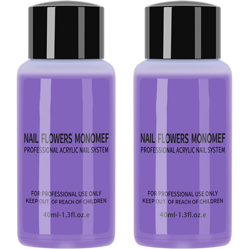 2 botellas monómero líquido acrílico de uñas 40 ml Professional