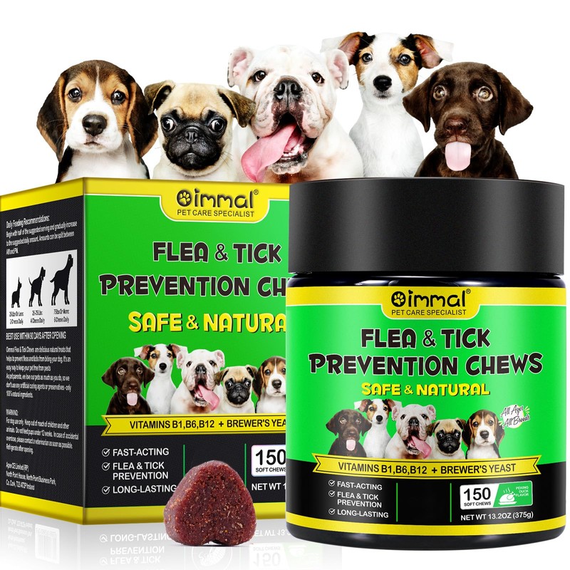 Natural Prevention for Dogs-150 Soft Chews,for All Breeds & Ages