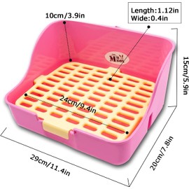 MMBox quadratischer Tiertöpfchen für Kleintiere wie Hasen, Meerschweinchen und Frettchen