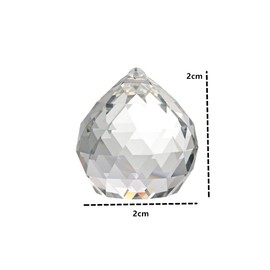 20 Pcs Clear Crystal Ball Prism Sun Shine Catcher Rainbow Pendants Maker, Crystal Ball, CuiCanfla Hanging Sun Catchers for Windows, Home Decoration, Feng Shui Crystal