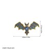 Just Follow Rhinestone Devil Bat Brooch Sparkling Crystal Bat Pin