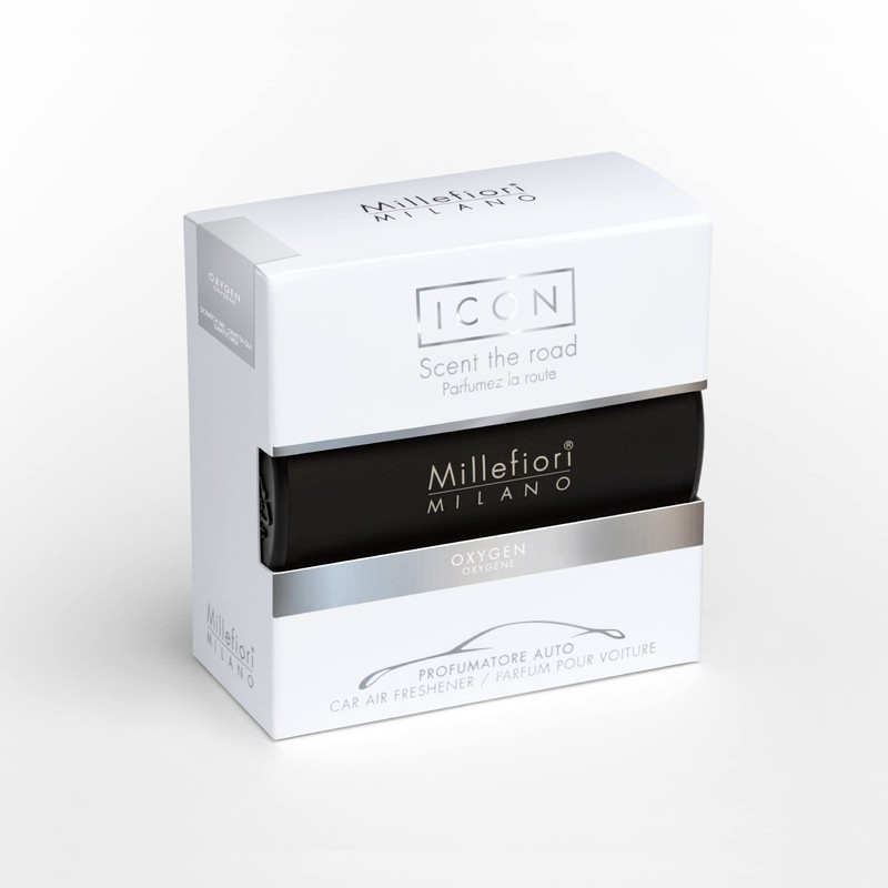 Millefiori Milano Car Air Freshener Icon Classic Black Oxygen
