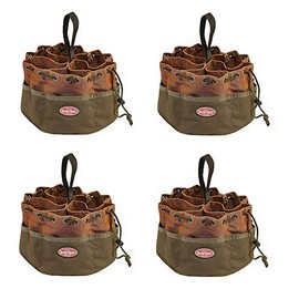 Bucket Boss Parachute Bag Small Parts Bag in Brown, 25001 (Pack of 4)