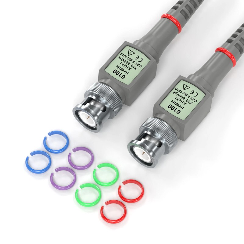 Peakelect Universal Oscilloscope Probes with Accessories Test Lead Kit 100MHz