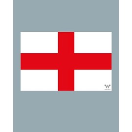 WHATABUS England Flag Sticker 8.5 x 5.5 cm