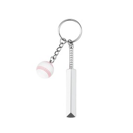 Sisadodo Mini Cricket Bat Ball Keychian for Boys Men White Cricket Ball and Bat Key Ring Sets for Cricket Lovers Sports Birthday Christmas Gifts for Son Friendship Sport Keychians Gifts for Women Men