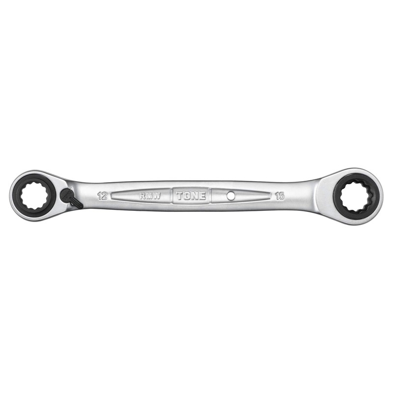 TONE RMW-1215 4-Way Ratchet Glasses Wrench Double Side Width 0.5
