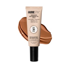 NUDESTIX Nudescreen Daily Mineral Veil SPF 30 – Lightweight Tinted Mineral Sunscreen with Zinc Oxide for UVA/UVB & Blue Light Protection | Vegan, Reef