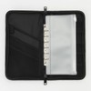 MUJI 38743668 Polyester Passport Case with Clear Pocket, Black, Approx.