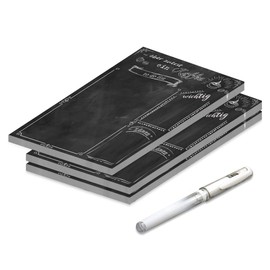 PRICARO To Do List Chalkboard Magnetic A5 25 Sheets (Pack of 3)