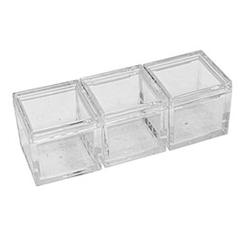 Wanjorlay Pack of 10 Acrylic Box Trays for 0.39 10mm Elements Cube, Transparent Case, Periodic Table Holder for Elements Collections, Easy to Use