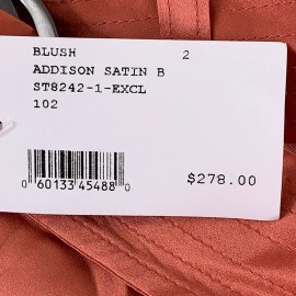 INTERMIX Women's Size 2 Blush Addison Belted Charmeuse Cargo Pants NWT *Flaw