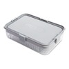 PackIt Mod Large Bento Food Storage Container, Steel Gray, Shatterproof