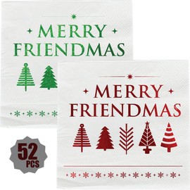 Friendsmas Napkins 52 Pcs, Friendsmas Christmas Party Decorations, Merry Friendsmas Decorations, Friends Christmas Party Decorations, Friendmas, Friendsmas Party Decorations
