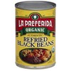 La Preferida Bean Refried Black Organic, 15 oz (Pack of