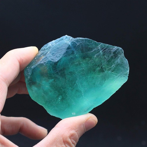 Sairui Natural Stone Crystal Mineral Green Fluorite Home Decoration Sculpture DIY Material Energy Wheel Pulse Healing Crystal Natural Stone Gemstone (Color: Green, Size: 50, 80g)