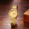 Avaner Women's Gold Wrist Watches: Stainless Steel Strap Analog Quartz