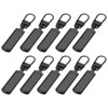 PATIKIL Zipper Pull Replacement, 10 Pcs Detachable Metal Zipper Tab