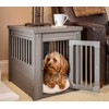New Age Pet ecoFLEX Pet Crate/End Table, Small, Grey