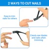 Ergonomic Toenail Clippers with Wide Jaw for Easy Trimming