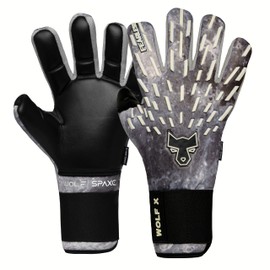 FEARLESS GOALKEEPERS Wolf X Space Gloves - Breathable Goalkeeper Gloves, Non-Slip Grip, Negative Cut and Second Skin Feel - For Adults and Children