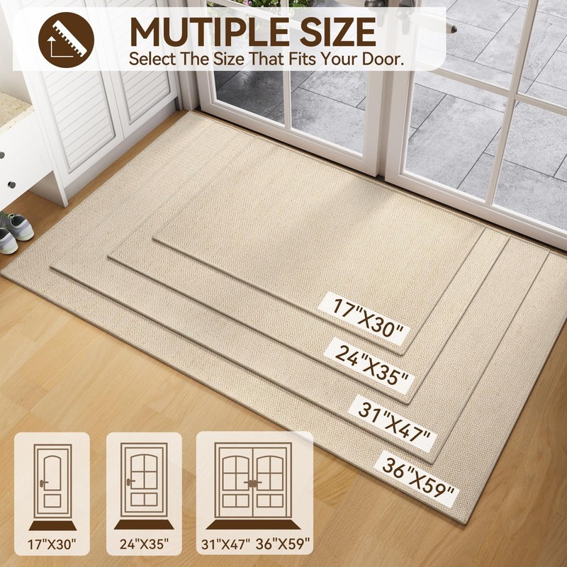 YDKGL Front Door Mat Indoor Entrance Ultra Thin Entry Mat