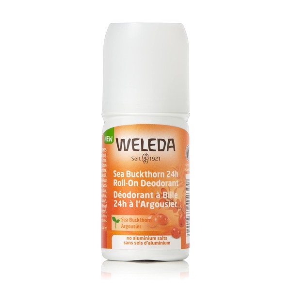 Weleda Sea Buckthorn 24H Roll-On Deodorant, 1.7 Fluid Ounce, For Women and Men, Plant Rich Odor Protection with Sea Buckthorn Oil, No Aluminum Salts