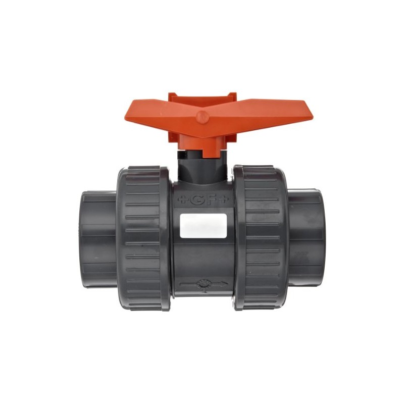 GF Piping Systems PVC True Union Ball Valve, Two Piece,