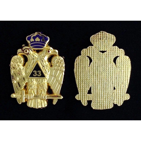 33rd Degree Eagle Emblem Flat (No Post)