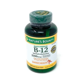 Nature's Bounty Vitamin B-12 2500 mcg, 300 Quick Dissolve Tablets