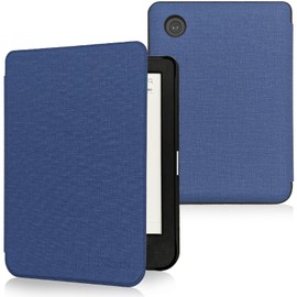 JKhandy Case for Kobo Clara BW/Kobo Clara Colour/Kobo Clara 2E – Slim Lightweight Premium PU Leather 6 Inch Cover with Auto Sleep/Wake, Navy Blue