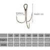 Fishing Treble Hooks - 120pcs Sharp Red Treble Fishing Hooks