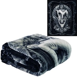 Plush Throw Blanket - Alma Azteca - Queen Bed 79"x 95" - Special Edition Faux Fur Blanket for Beds, Sofa, Couch, Picnic, Camping
