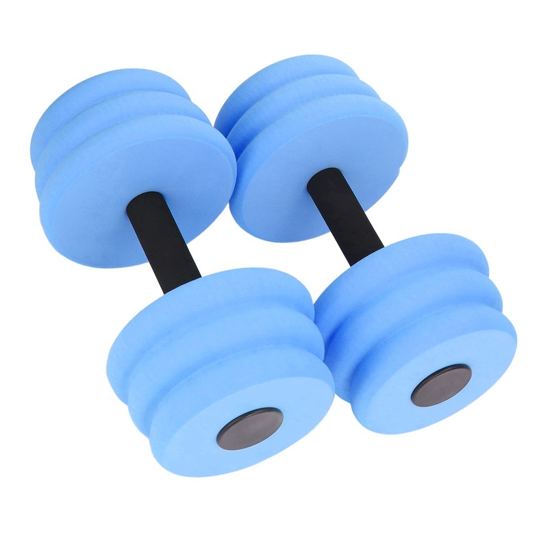 2pcs Floating Dumbbell EVA Thread Design Aquatic Exercise Dumbbell for