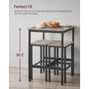 VASAGLE Bar Table, Small Kitchen Dining Table, High Top Pub