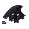 Eisbach Riders Surfboard Fin Set FCS Thruster Black with Fin