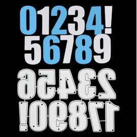 Numbers & Exclamation Mark Metal Cutting Dies, 3.5 cm Die Size Numerals, Card Making, Stencil, Scrapbooking, Paper Crafts, Number Dies, E5