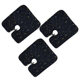 Beavorty Children's Haircut Apron Set 3 Pieces Soft Durable Polyester Comfortable Neck Support Hair Cutting Cape Drying Holes